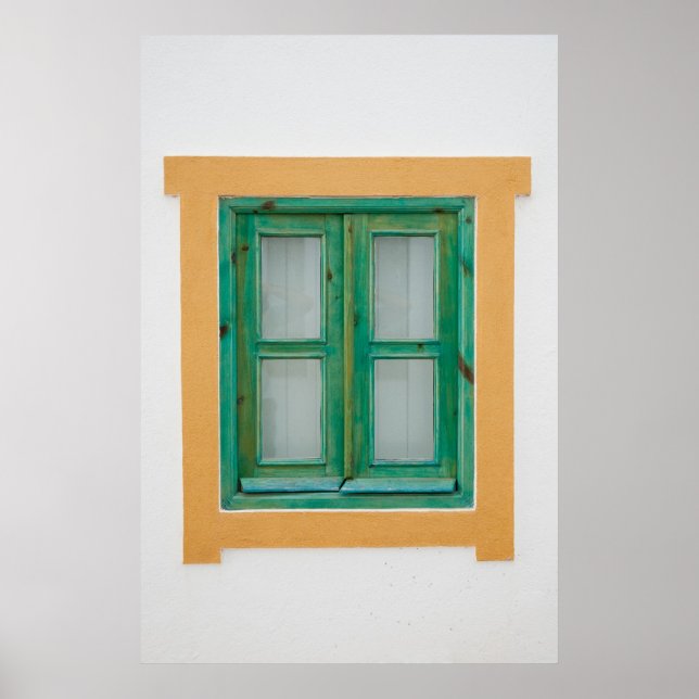 Poster Fenêtre traditionnelle portugaise (Devant)