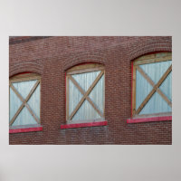 Fenêtres Boarded Brick Building