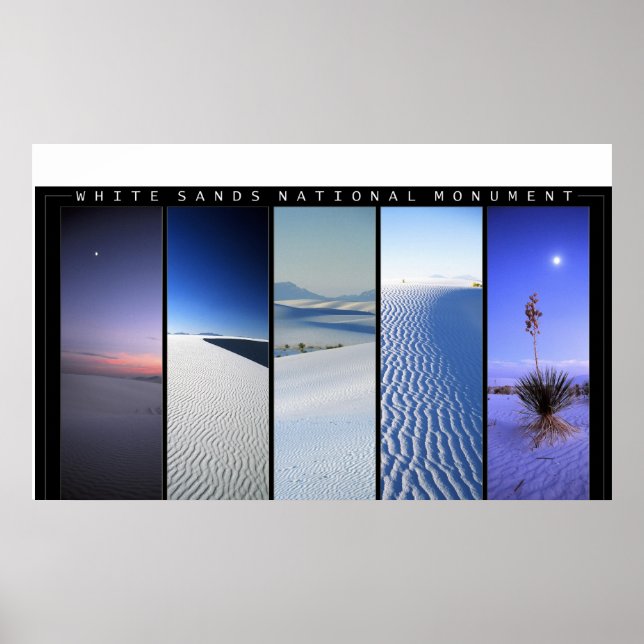 Poster Fenêtres de sable blanc (Devant)