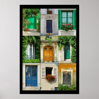 Poster Fenêtres et portes de France