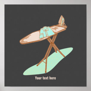 Poster Fer et table à repasser