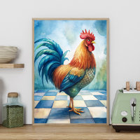 Ferme de campagne au coq rustique Cuisine