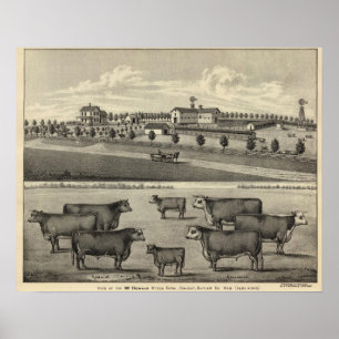 Poster Ferme de McDonald, Nébraska