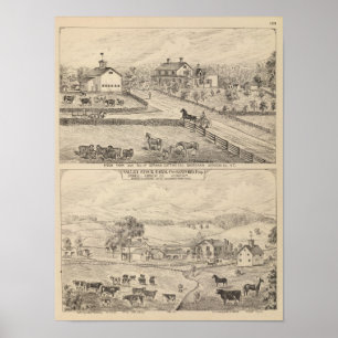 Poster Ferme et résidence stock à Shoreham
