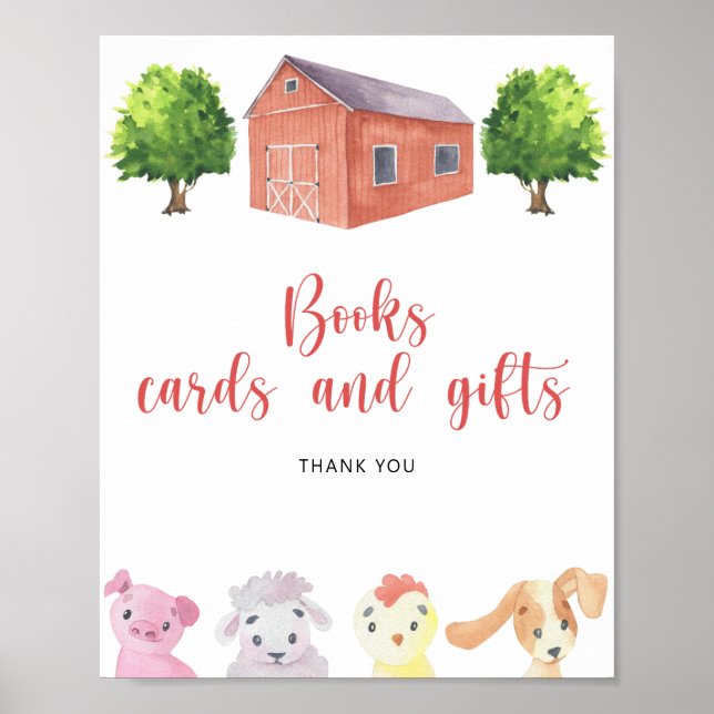 Poster Ferme - livres cartes et cadeaux (Devant)