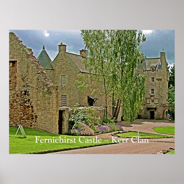 Poster Ferniehirst Castle - Scottish Kerr Clan (Devant)