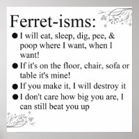 Ferret-isms & Sayings Imprimer