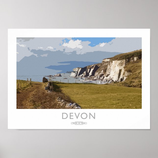 Poster ferroviaire Devon (Devant)