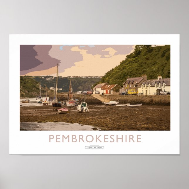 Poster ferroviaire Pembrokeshire (Devant)