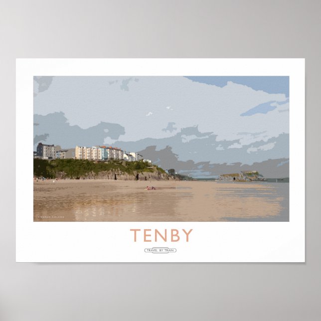 Poster ferroviaire Tenby (Devant)