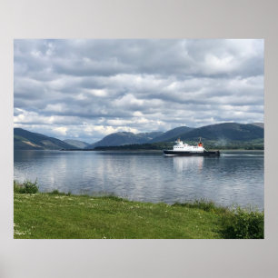 Poster Ferry à Rothesay Bay, île de Bute sur un