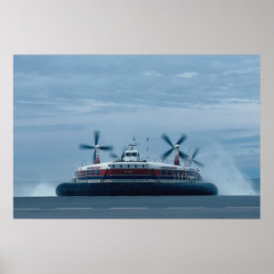 Poster Ferry Hoverspeed, Anglais Channel