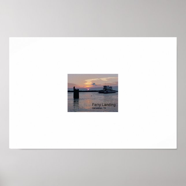 Poster Ferry Landing, Galveston TX (Devant)