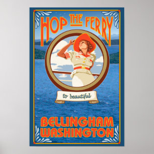 Poster Ferry pour femmes - Bellingham, Washington