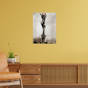 Poster Fers de construction descendent