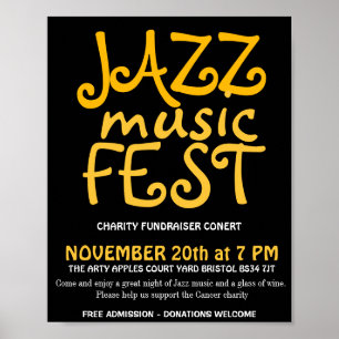 Poster Fest de musique de jazz