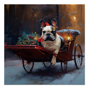 Poster Festin de Noël de Bulldog en France