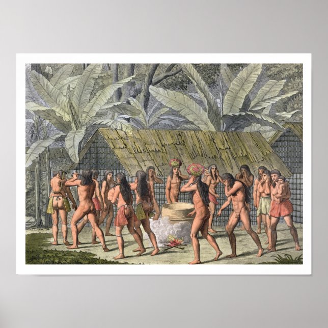Poster Festival de danse des Indiens Camacani, Brésil, (Devant)