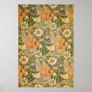 Poster Festival de fleurs de William Morris Spring Compto