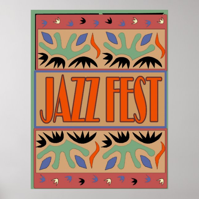 Poster Festival de Jazz après Matisse (Devant)