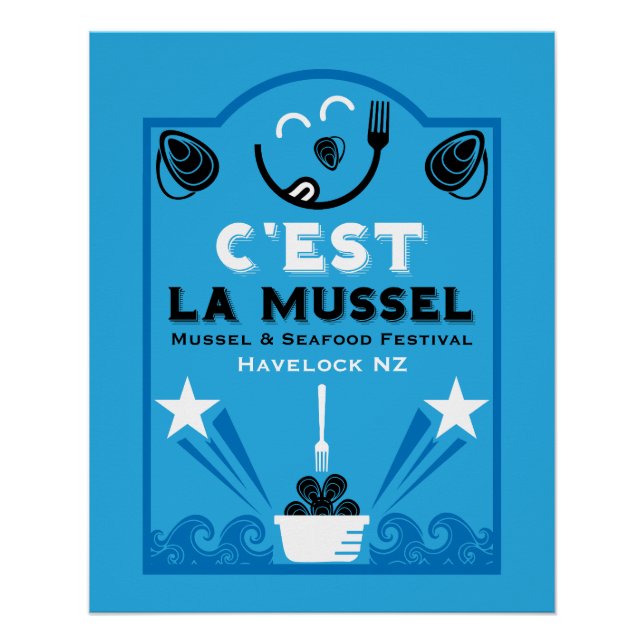 Poster Festival de moules et de fruits de mer (Devant)