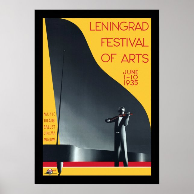 Poster Festival des Arts de Leningrad (Devant)