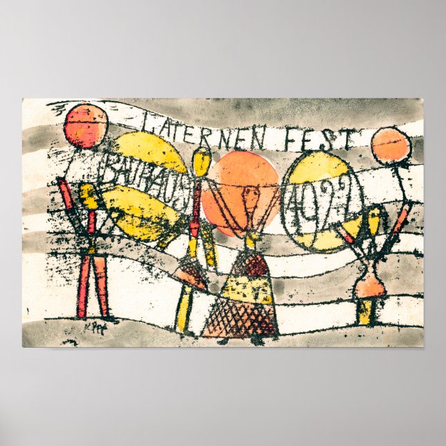 Poster Festival des lanternes de Bauhaus | Paul Klee | (Devant)