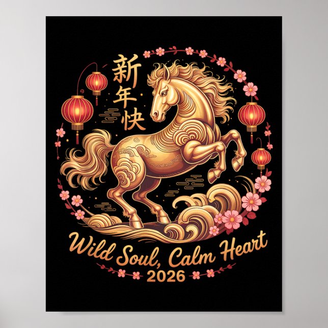 Poster Festive 2026 Crazy Horse Lady Wild Soul Calm Heart (Devant)