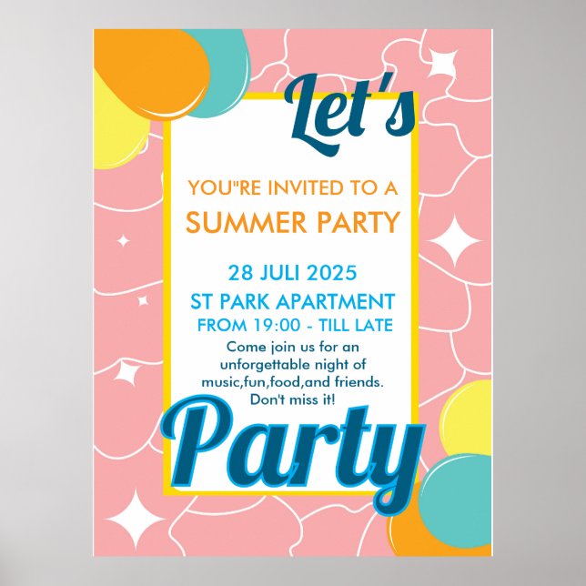 Poster fête (Devant)