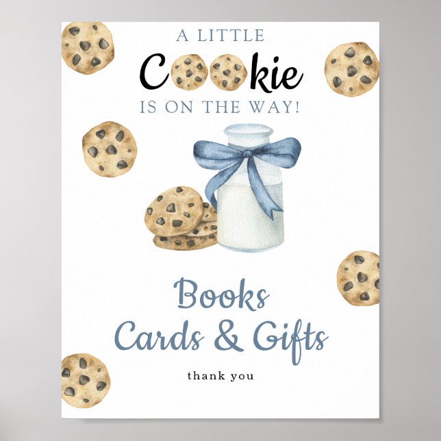 Poster Fête bébé gâteaux Livres cartes et cadeaux (Devant)