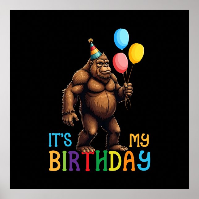 Poster Fête d’anniversaire de Bigfoot - C’est mon anniver (Devant)