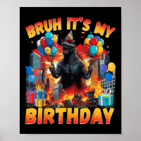 Fête d'anniversaire de Kaiju Japon Monstre Dinosua