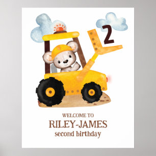 Poster Fête d'anniversaire de la construction