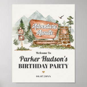 Poster fête d'anniversaire du parc national