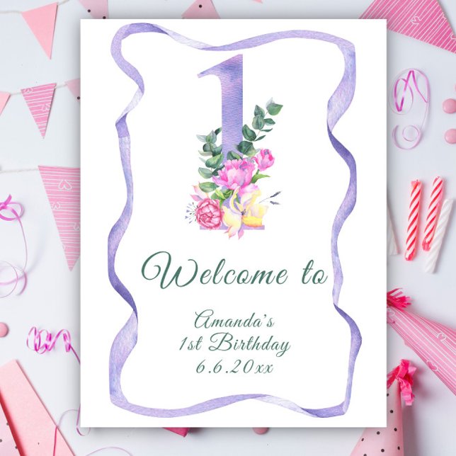 Poster Fête d'anniversaire numéro 1  (Créateur téléchargé)