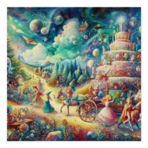 Poster Fête d'anniversaire Wimsical