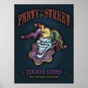 Poster Fête dans la rue