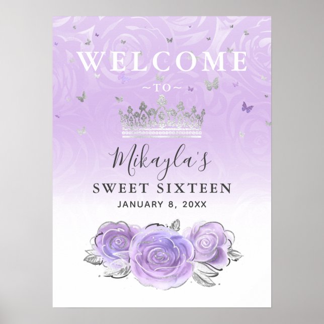 Poster Fête de bienvenue des Roses d'argent et de violet  (Devant)
