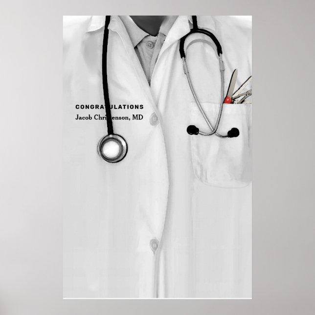 Poster Fête de fin d'études Médicale (Devant)