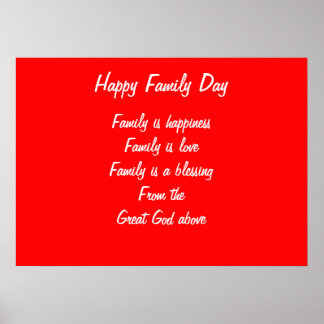 Poster Fête de la famille