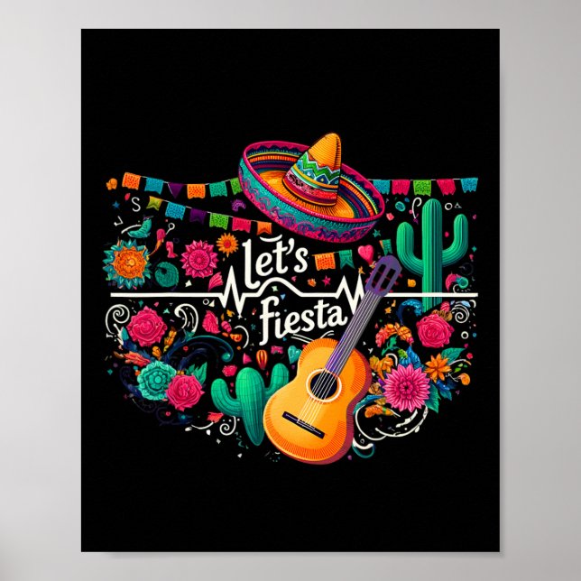 Poster Fête de la fête mexicaine (Devant)