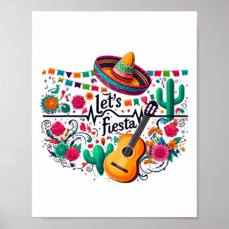 Poster Fête de la fête mexicaine