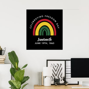 Poster Fête de la Liberté 1865 Arc-en-ciel
