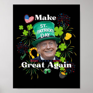 Poster Fête de la Saint-Patrick Grande encore Chemise