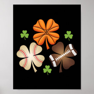 Poster Fête de la Saint-Patrick Shamrock Croquis Vendre G