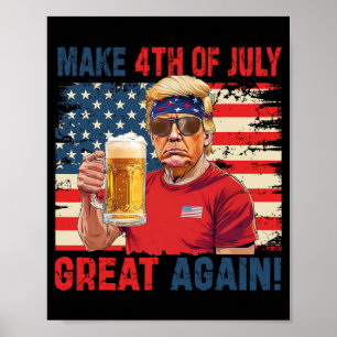 Poster Fête de l'Indépendance de Trump Faire 4 juillet Gr