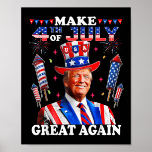 Poster Fête de l'Indépendance de Trump Faire 4 juillet Gr
