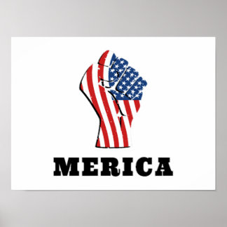 Poster Fête de l'Indépendance Fermer Flag 4 juillet