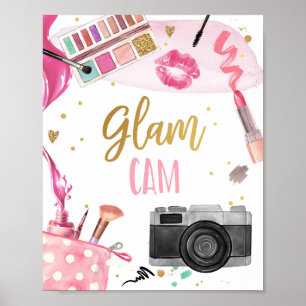 Poster Fête de Maquillage Glam Cam Spa Maquillage Glamour