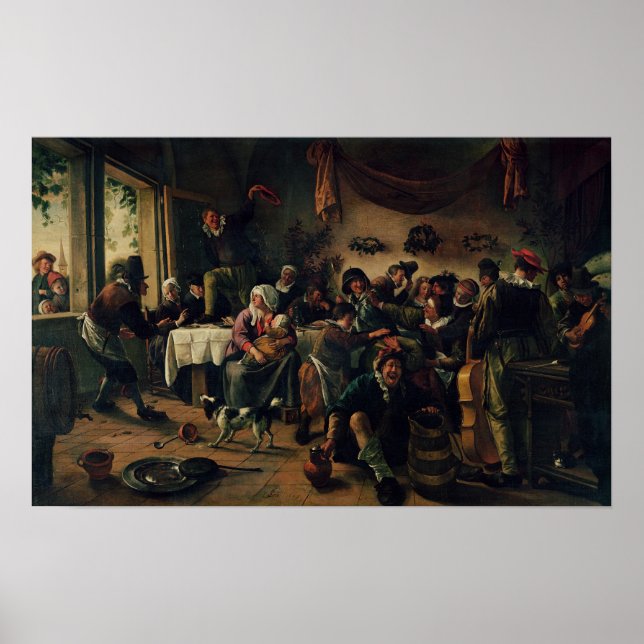 Poster Fête de mariage (Devant)